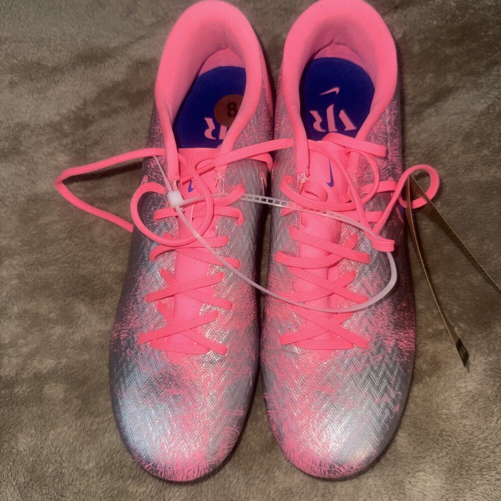 Nike Mercurial Vapor Football Cleats Pink Silver Purple Medium Width US 8 Men’s